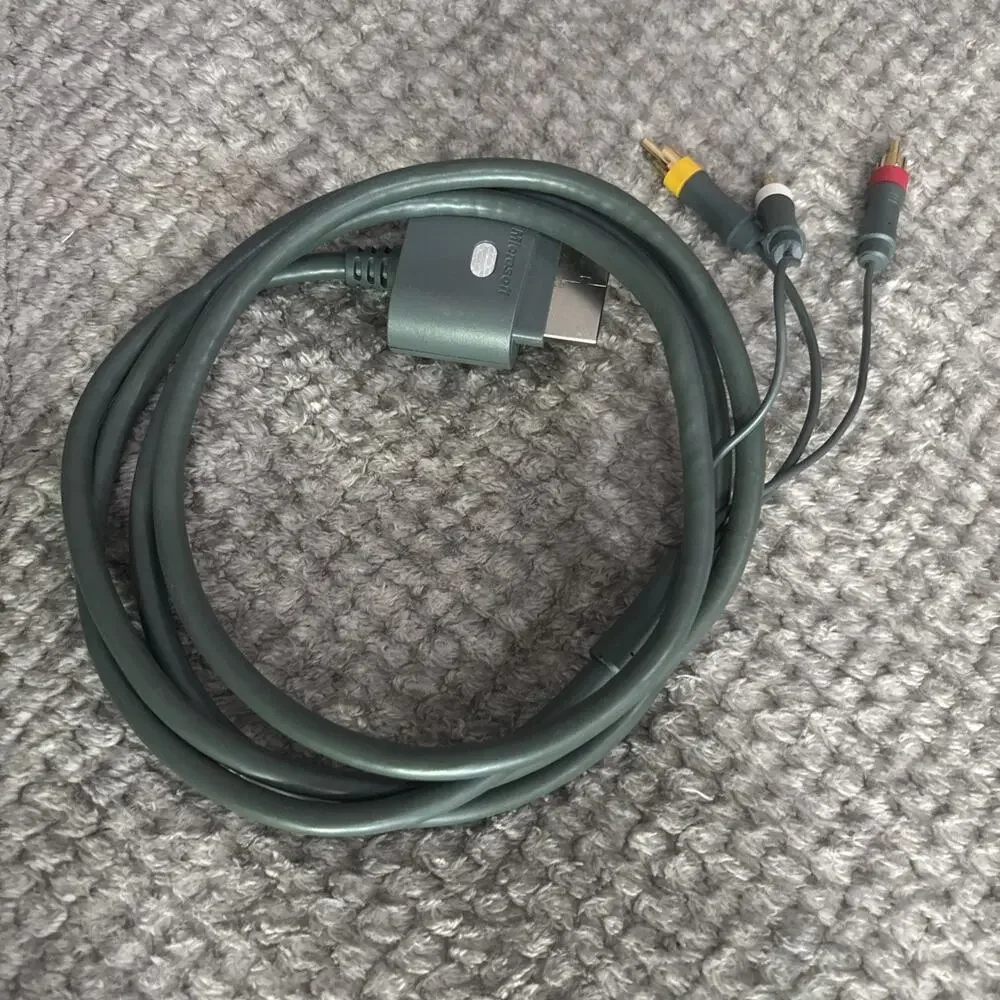 Genuine Official OEM Microsoft XBOX 360 Composite AV Cable X821376-001